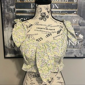 Brand New Nasty Gal Floral Crop Top